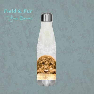 Arnie Tan, Cockapoo / Cavapoo, insulated water bottle, keeps your drink Hot or Cold