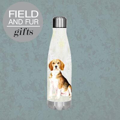 Cara, Beagle , insulated water bottle, keeps your drink Hot or Cold