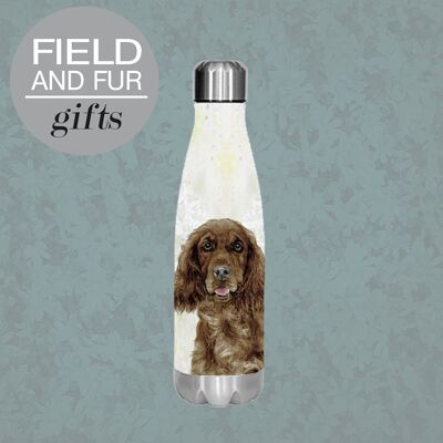 Mimi Brown, Cocker Spaniel , insulated water bottle, keeps your drink Hot or Cold