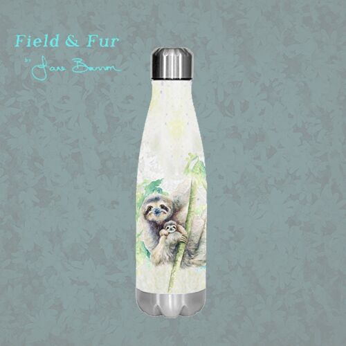 Sloth , insulated water bottle, keeps your drink Hot or Cold