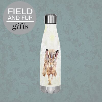 Araminta, Hare , insulated water bottle, keeps your drink Hot or Cold