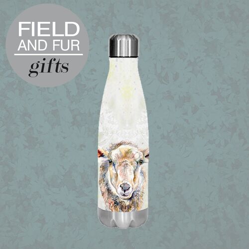 Molly, Sheep, insulated water bottle, keeps your drink Hot or Cold