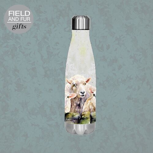 3 Sheep over wall, insulated water bottle, keeps your drink Hot or Cold