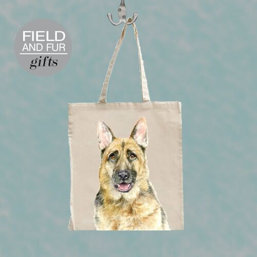 Alistair, German Shepherd / Alsatian Tote Shopping Bag