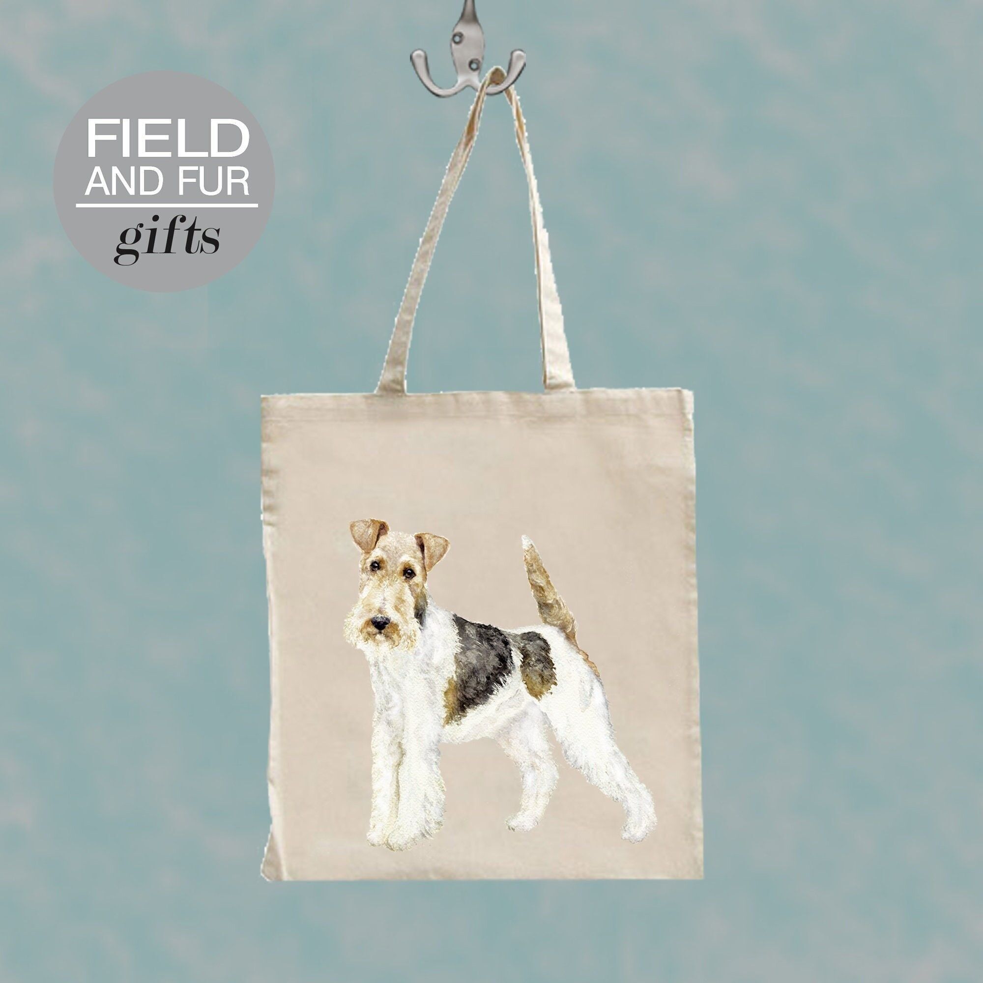 Eddie, borsa della spesa tote Fox Terrier
