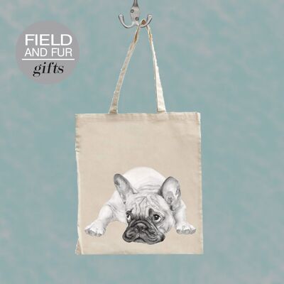 Borsa shopping tote bulldog francese