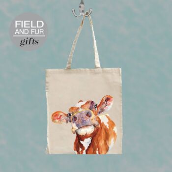 Keith, Holstein Cow Tote Shopping Bag 2