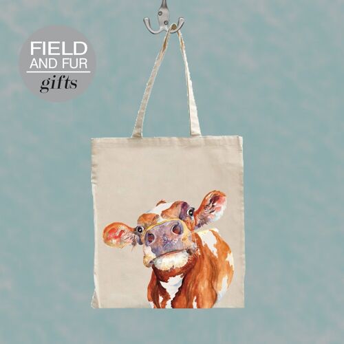 Keith, Holstein Cow Tote Shopping Bag