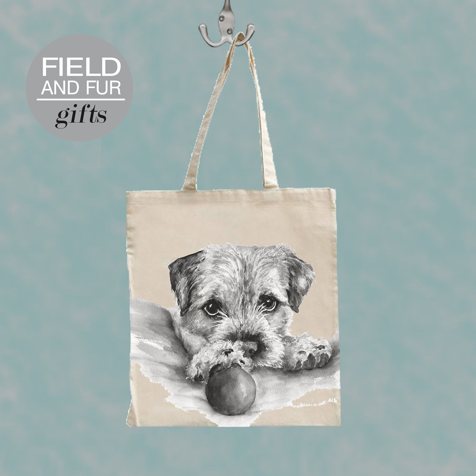 Murray, borsa della spesa tote Border Terrier