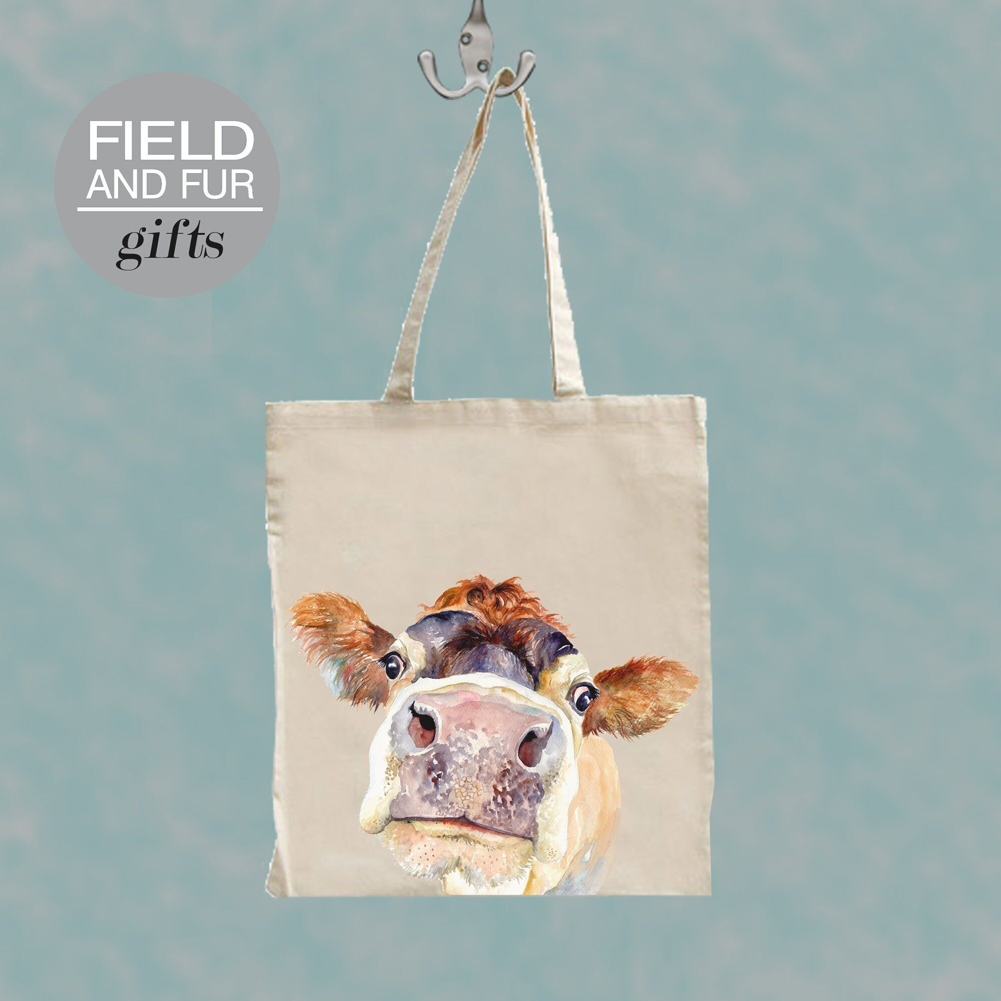 Pammy, borsa della spesa in jersey di mucca