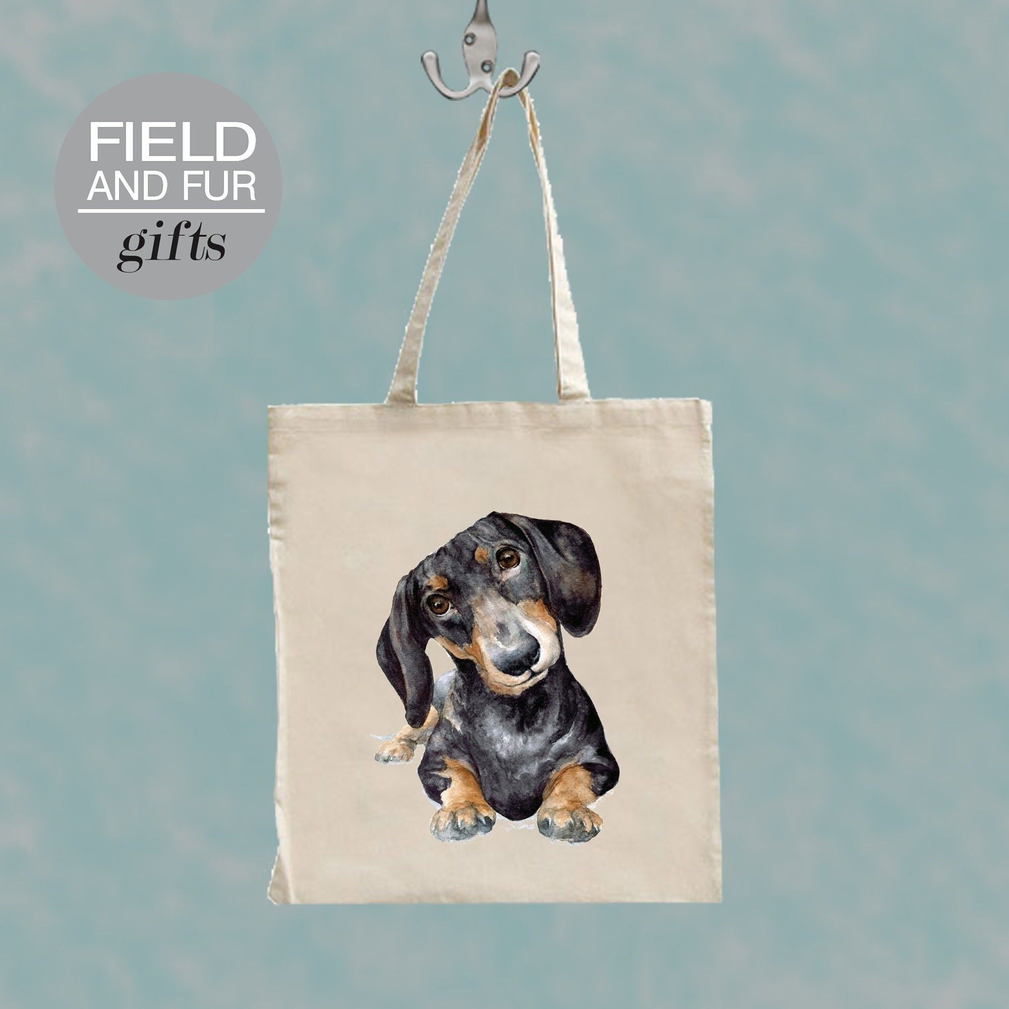 Raisin, Dachshund Tote Bolsa De La Compra