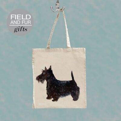 Bolsa de la compra con diseño de terrier escocés