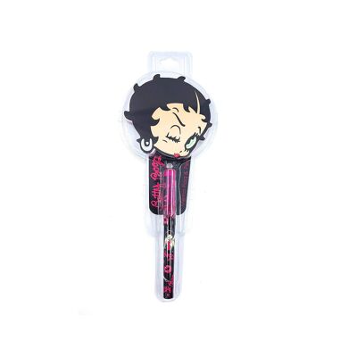 Betty Boop che esce con penna e blocchetto adesivo