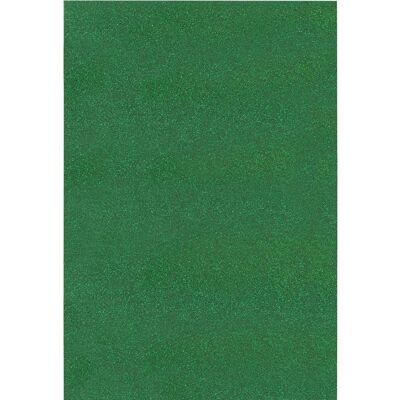 Tessuto Termoadesivo Glitter 21x30cm Verde Abete