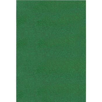 Tissu pailleté thermocollant 21x30cm Vert Sapin 1