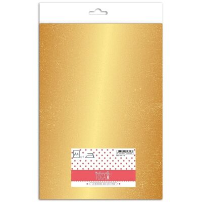 Iron-on flex - 21x30cm - Mirror effect gold