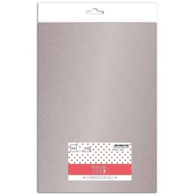 Flex thermocollant - 21x30cm - Argent effet miroir