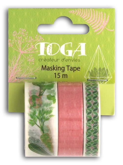 3 Masking Tape x 5m Oh My Green