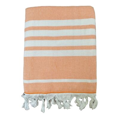 Cotton towel lined toweling Ohana Tangerine