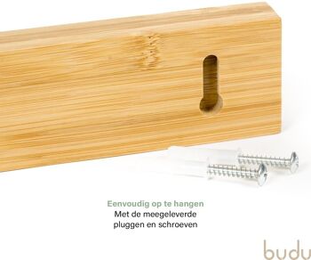 Porte-couteau magnétique en bambou 3