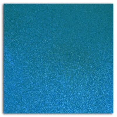 Carta adesiva glitterata - 1 foglio 30,5x30,5 - Blu brillante