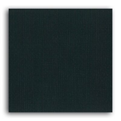 Papier uni Mahé 2 – 1 feuille 30,5x30,5 – Noir