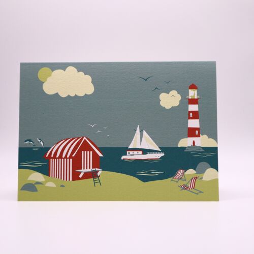 Charlies Coast Greetings Card