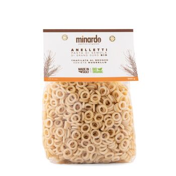 Anelletti - Pâtes de semoule de blé dur bio - 500 gr 1