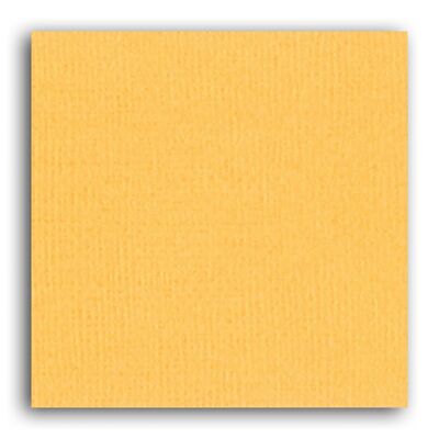 Papier uni Mahé 2 – 1 feuille 30,5x30,5 – Jaune Safran