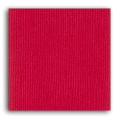 Papier uni Mahé 2 – 1 feuille 30,5x30,5 – Rouge