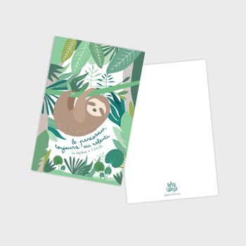 Carte postale animaux paresseux 3