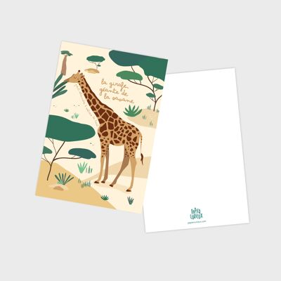 Giraffenpostkarte