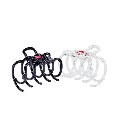 Best selling set of 8 hair clips - 4 Classic Black + 4 Ice Edition