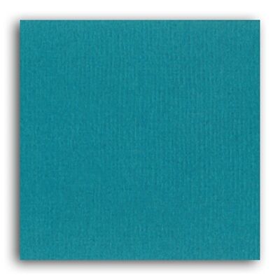 Papier uni Mahé 2 – 1 feuille 30,5x30,5 – Bleu Pétrôle