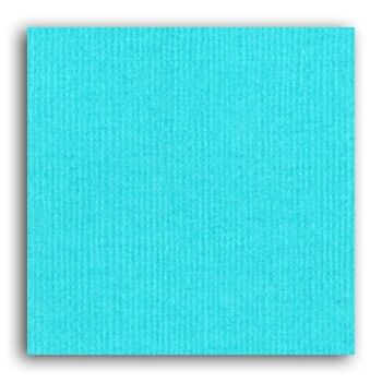 Papier uni Mahé 2 – 1 feuille 30,5x30,5 – Bleu Piscine