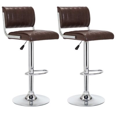 Toplo Vintage Bar Office Stool Leather BROWN