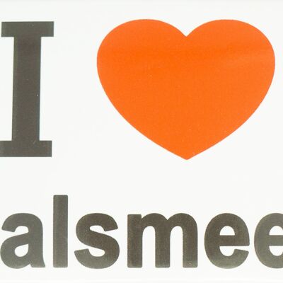 Imán de nevera I Love Aalsmeer