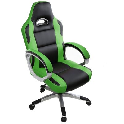 IWMH Drivo Gaming Racing Chair Leather with Foam-padded Armrest GREEN