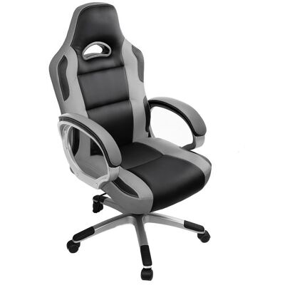 IWMH Drivo Gaming Racing Chair Leather with Foam-padded Armrest GREY