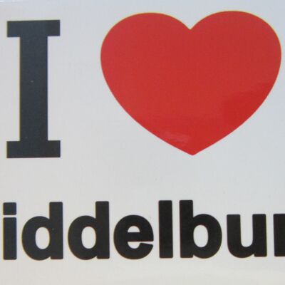 Imán de nevera I Love Middelburg