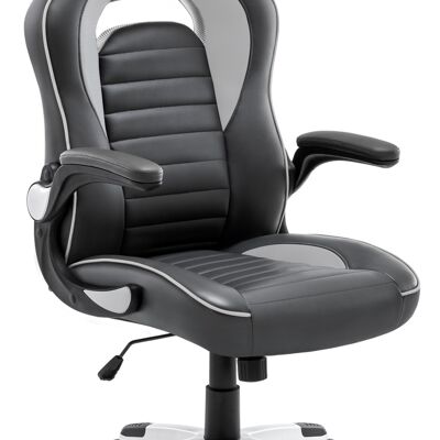 IWMH Drivo Gaming Racing Chair Leather with Foldable Armrest GREY