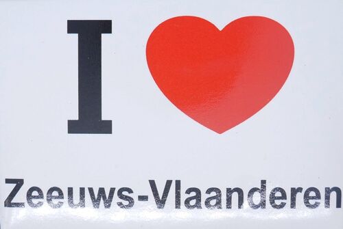 Fridge Magnet I Love Zeeuws-Vlaanderen