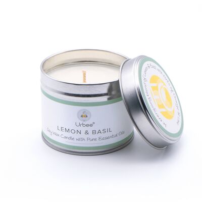 Soy candle - Lemon & Basil EO - 200ml