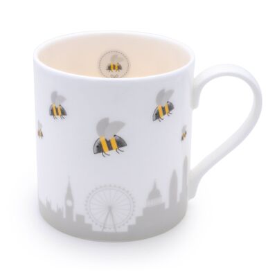 Bee Mug 350ml - 'Swarm' - London Skyline