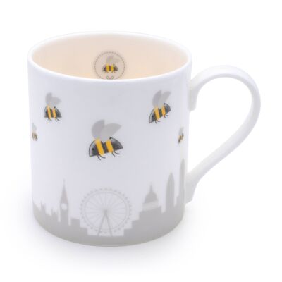 Bee Mug 350ml - 'Swarm' - London Skyline