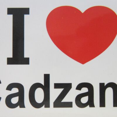 Imán de nevera I Love Cadzand