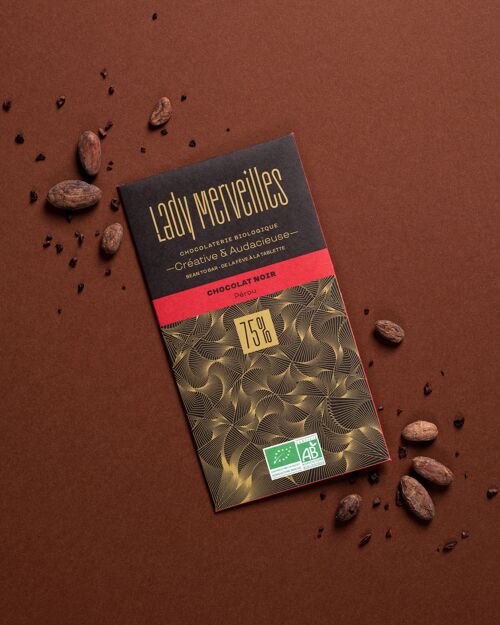 Chocolat noir 75% de cacao PEROU Bean to bar