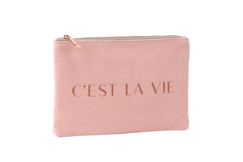 Pink 'C'est La Vie' Bag