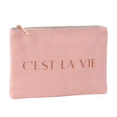 Pink 'C'est La Vie' Bag
