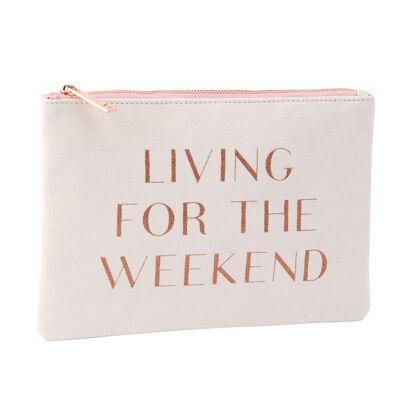 White 'Living For The Weekend' Bag